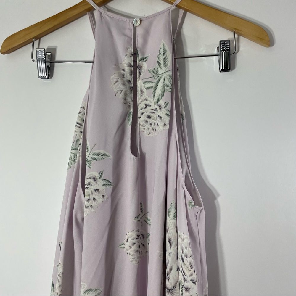 Show Me Your Mumu Dresses Floral Gomez Mini Dress Size L Purple Lilac - Picture 7 of 11